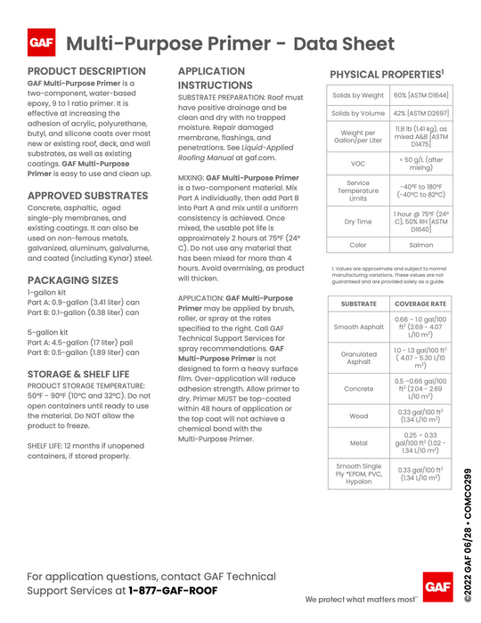 GAF Multi Purpose Primer (A + B) Kit