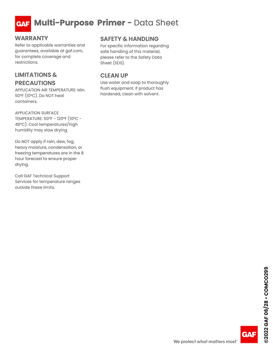 GAF Multi Purpose Primer (A + B) Kit