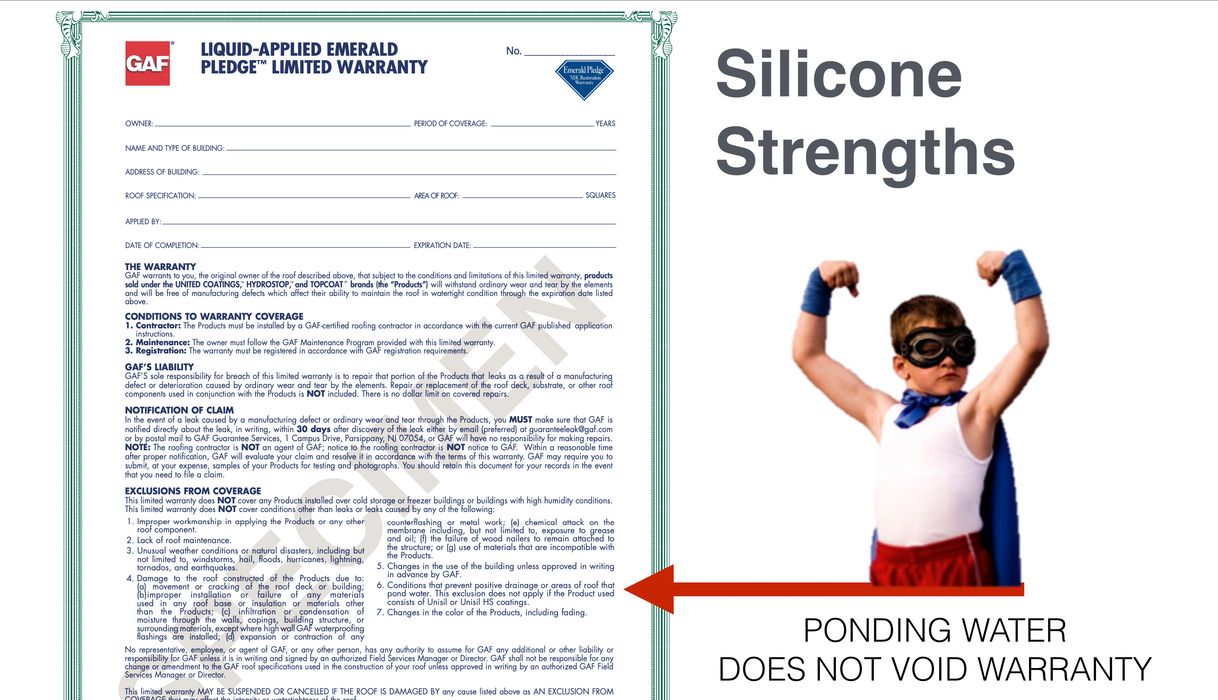 GAF High Solids Silicone Roof Coating