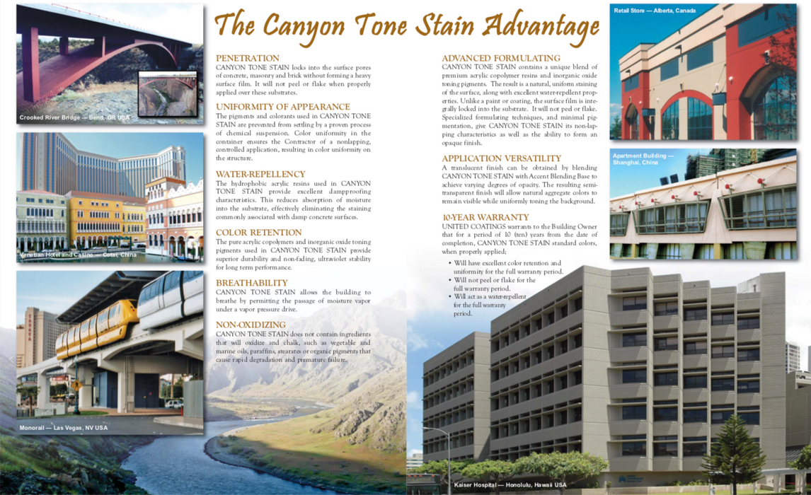 Canyontone Pre-Tinted Penetrating Masonry Stain