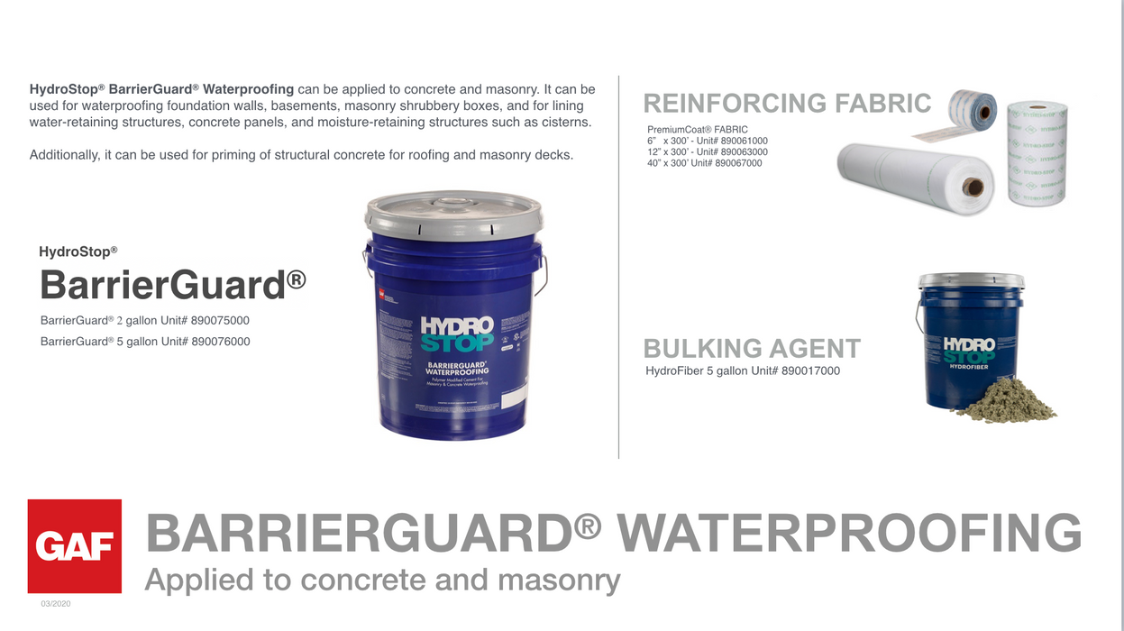 BarrierGuard® Surface Coating - Waterproofing